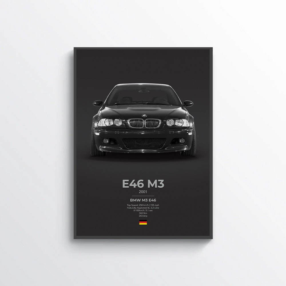 BMW E46 M3 Poster - car - artistry