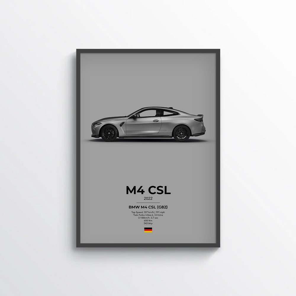 BMW M4 CSL (G82) Poster - car - artistry