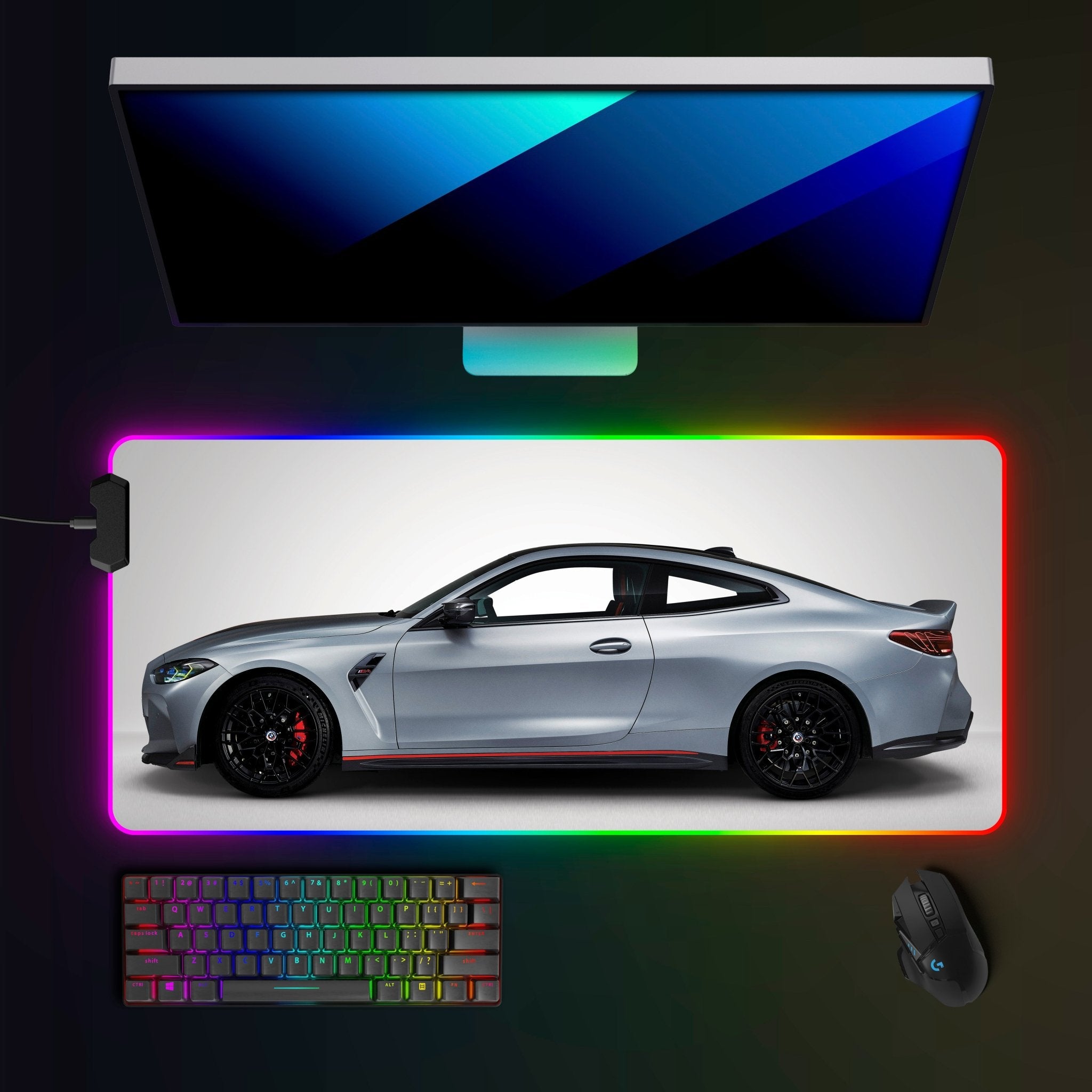 BMW M4 CSL (G82) RGB Mousepad - car - artistry