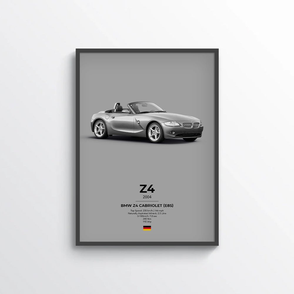 BMW Z4 Cabriolet (E85) Poster - car - artistry
