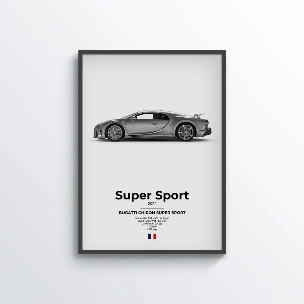 Bugatti Chiron Super Sport Poster - car - artistry