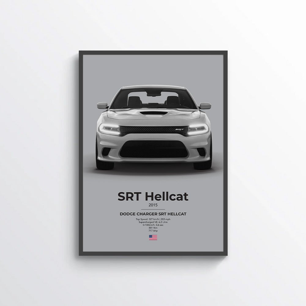 Dodge Charger SRT Hellcat Poster - car - artistry