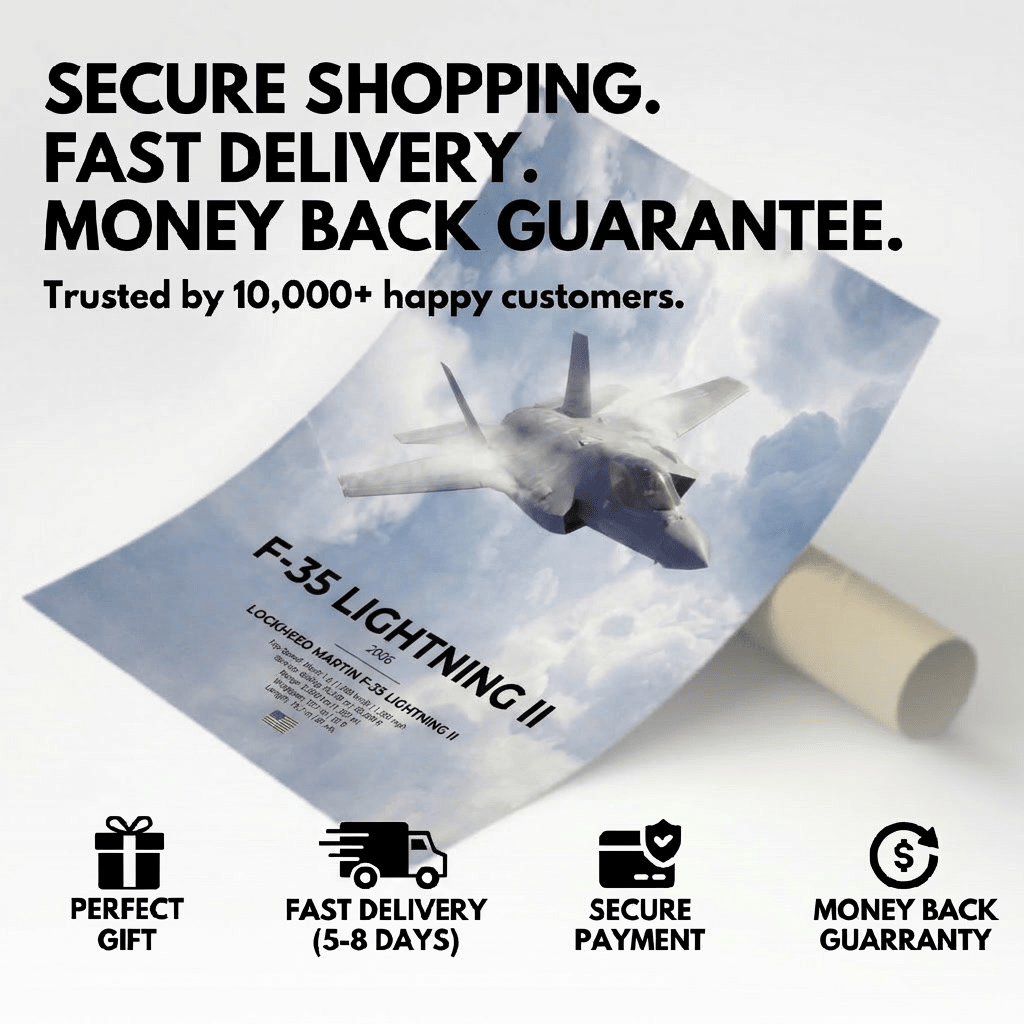 F - 35 Lightning II Poster - car - artistry