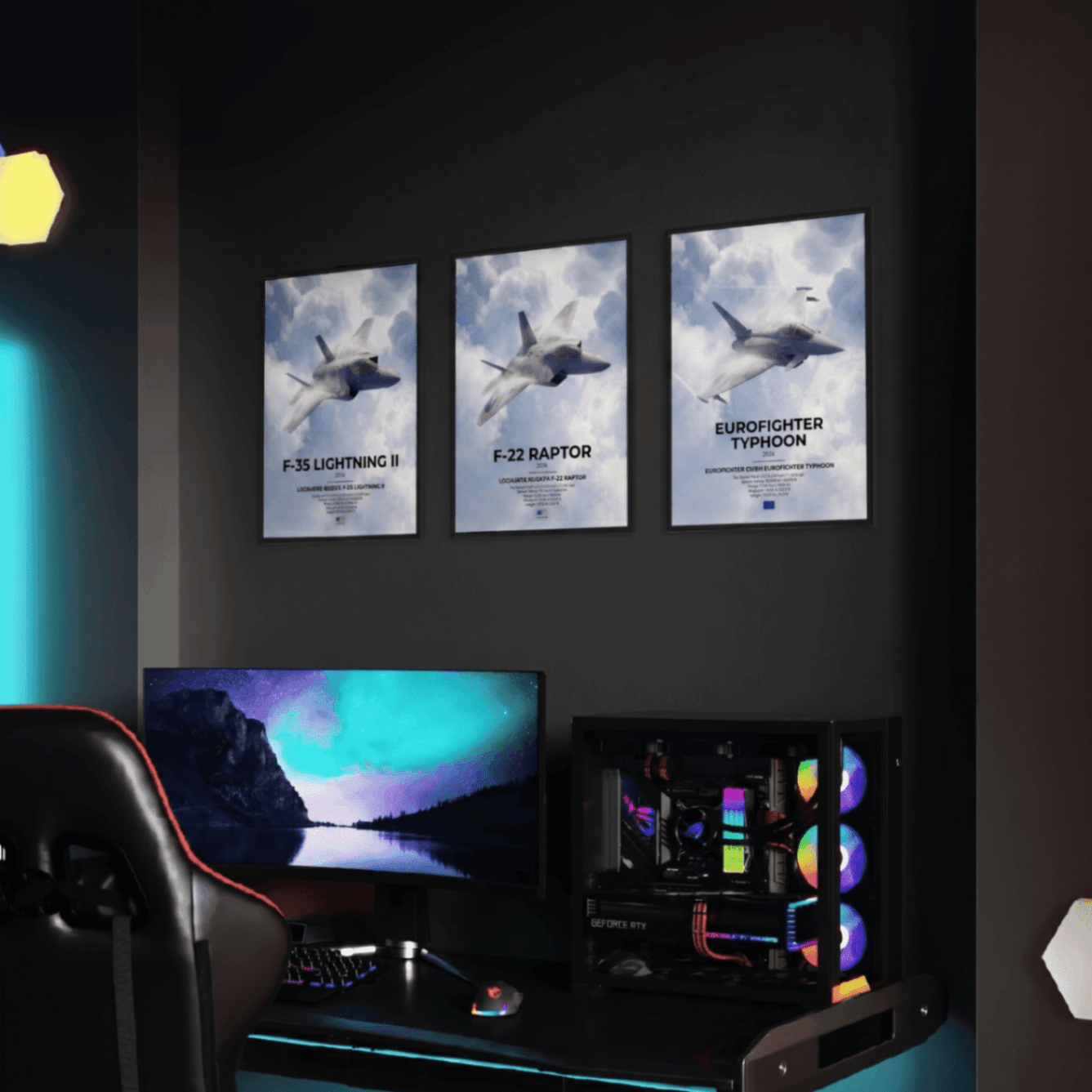F - 35 Lightning II Poster - car - artistry