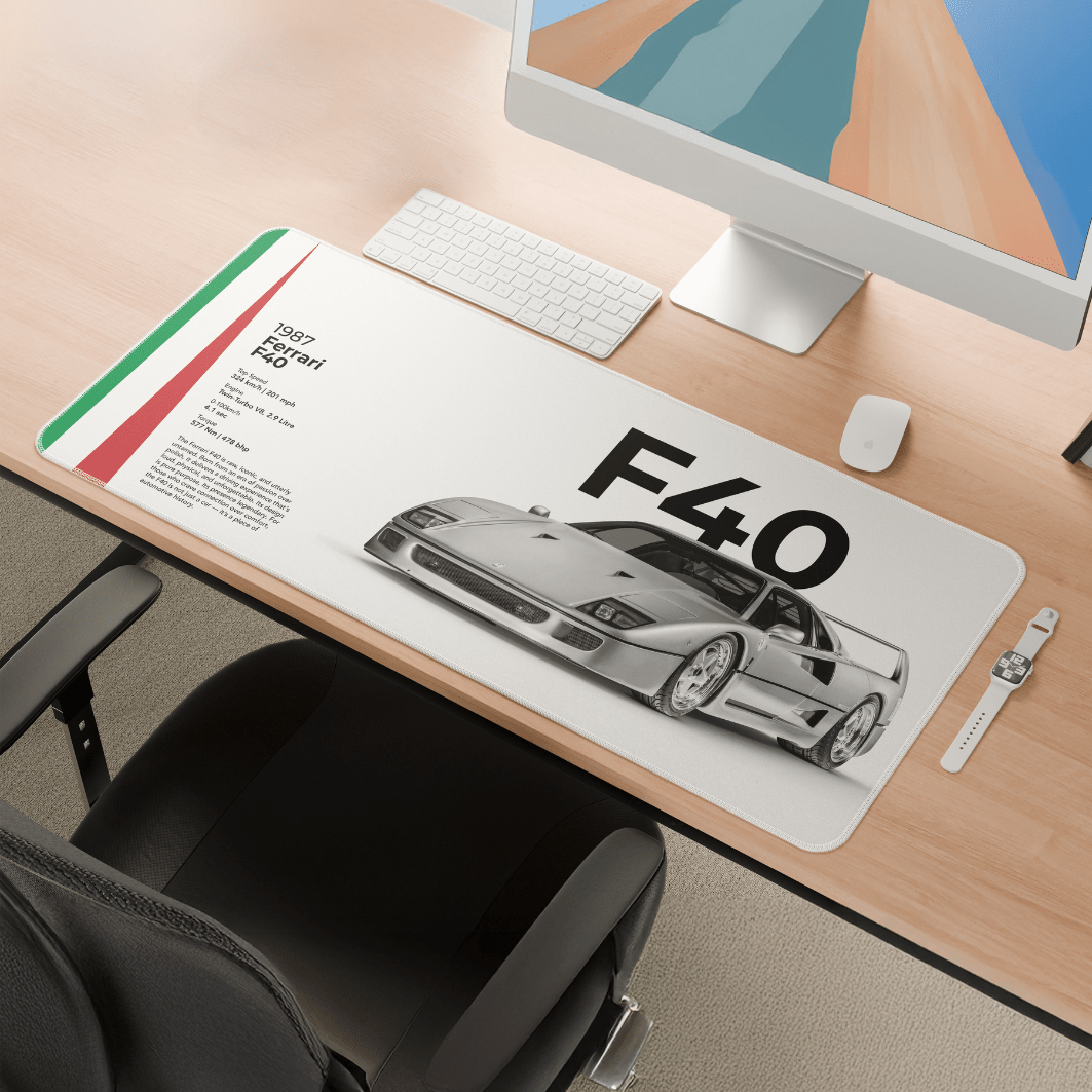 Ferrari F40 Mousepad - car - artistry