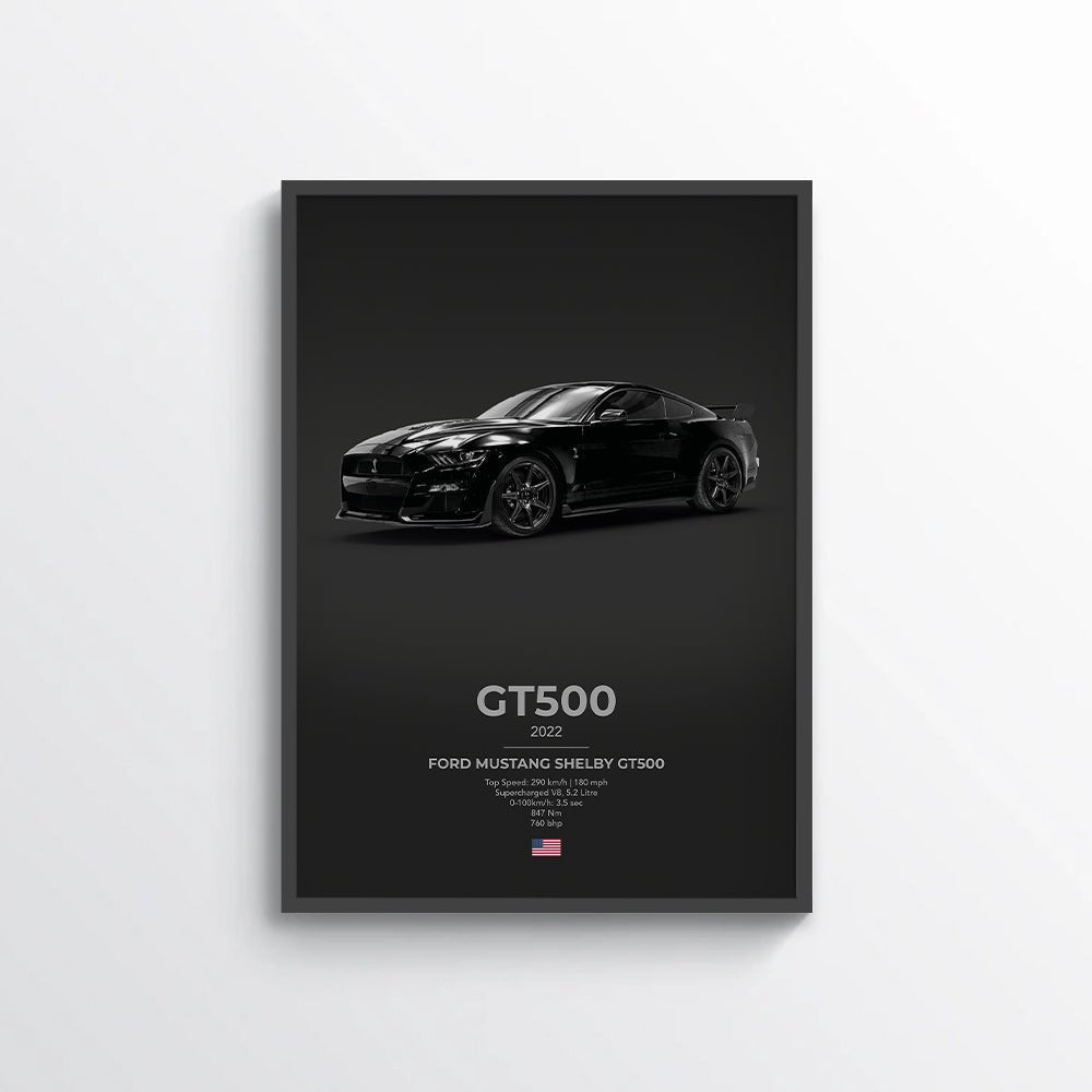Ford Mustang Shelby GT500 Poster - car - artistry