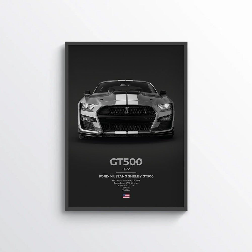 Ford Mustang Shelby GT500 Poster - car - artistry