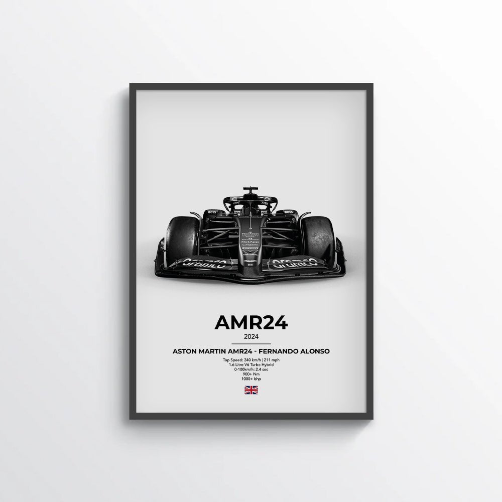 Formula 1 Aston Martin AMR24 - Fernando Alonso Poster - car - artistry