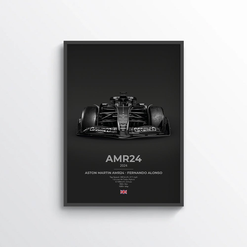 Formula 1 Aston Martin AMR24 - Fernando Alonso Poster - car - artistry