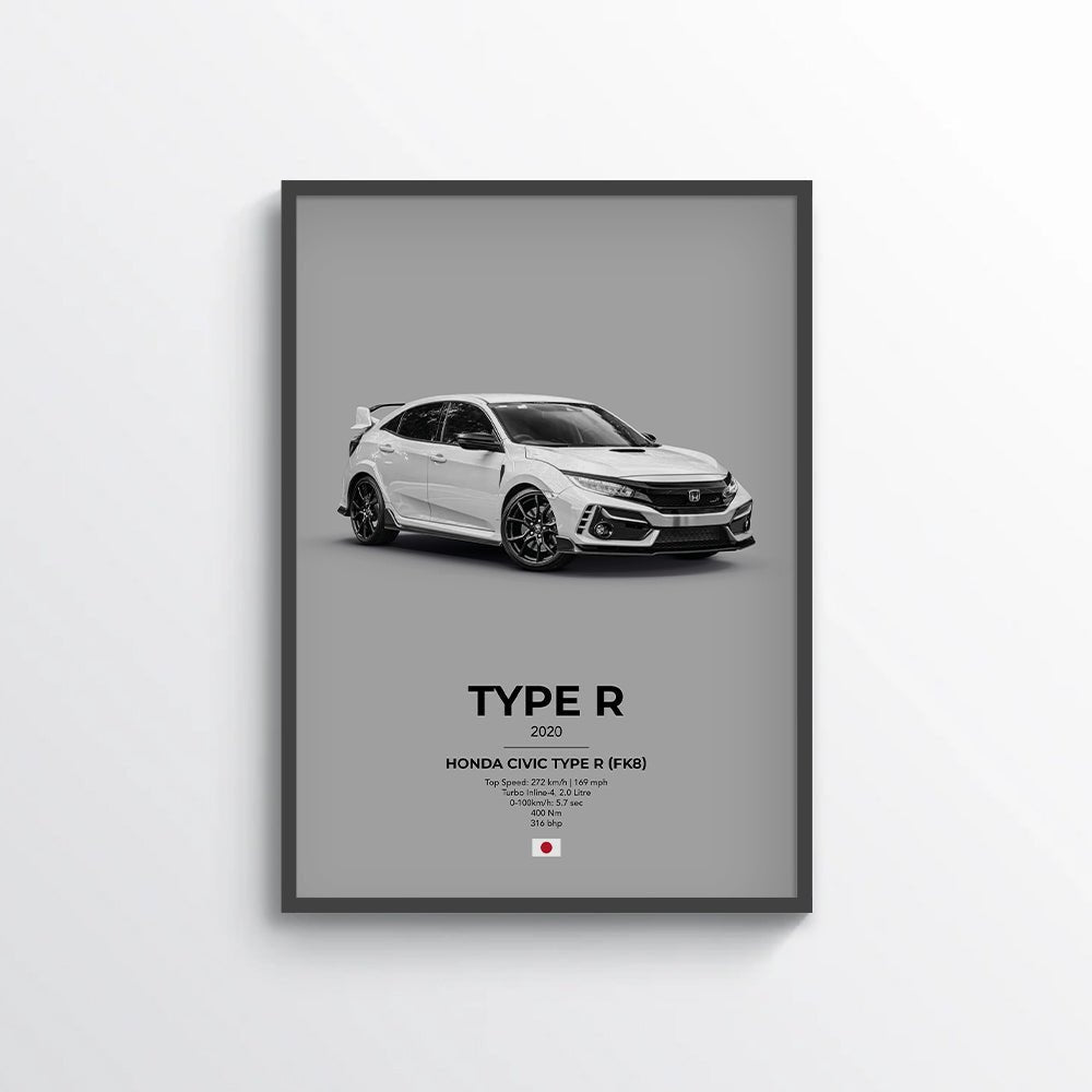 Honda Civic Type R (FK8) Poster - car - artistry