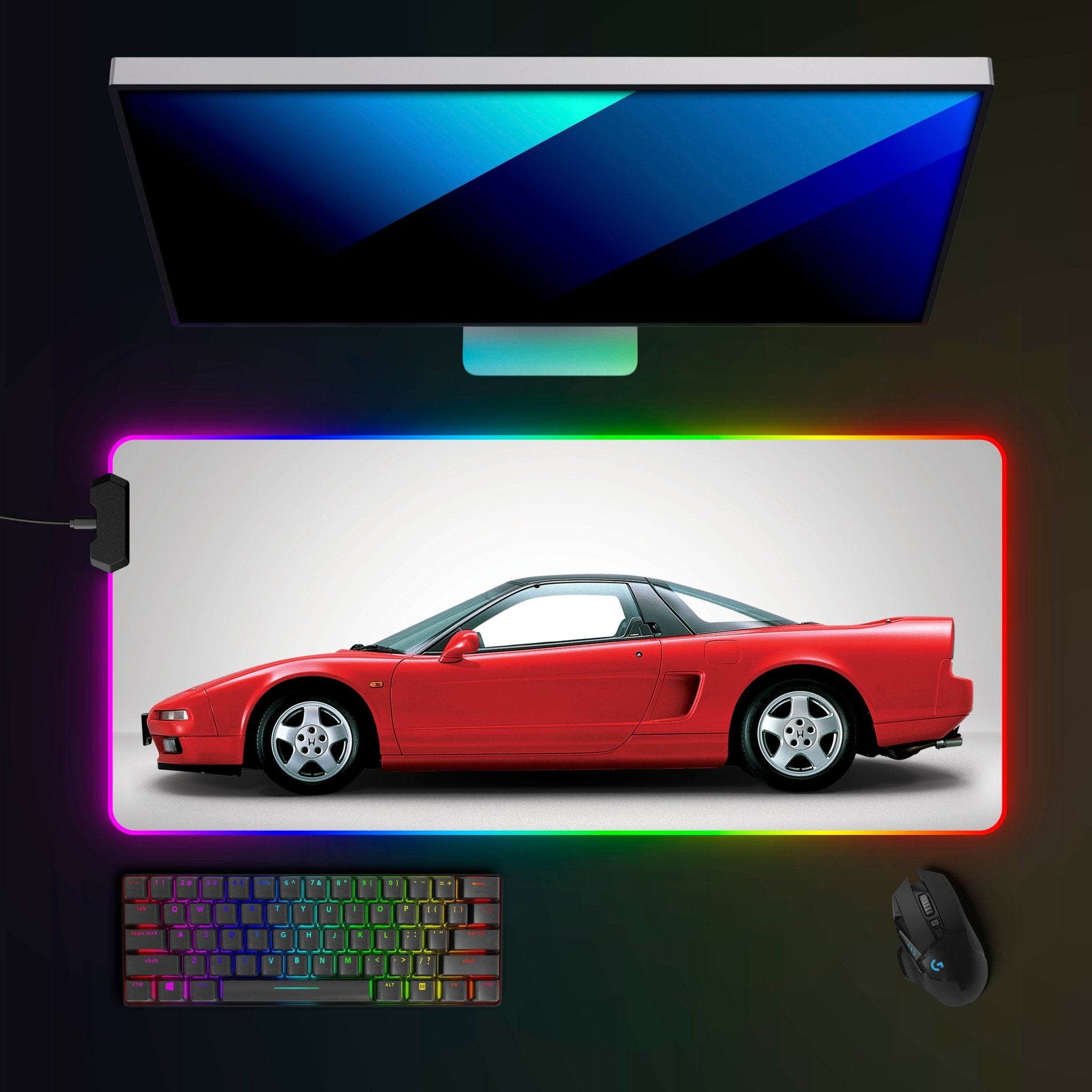 Honda NSX RGB Mousepad - car - artistry