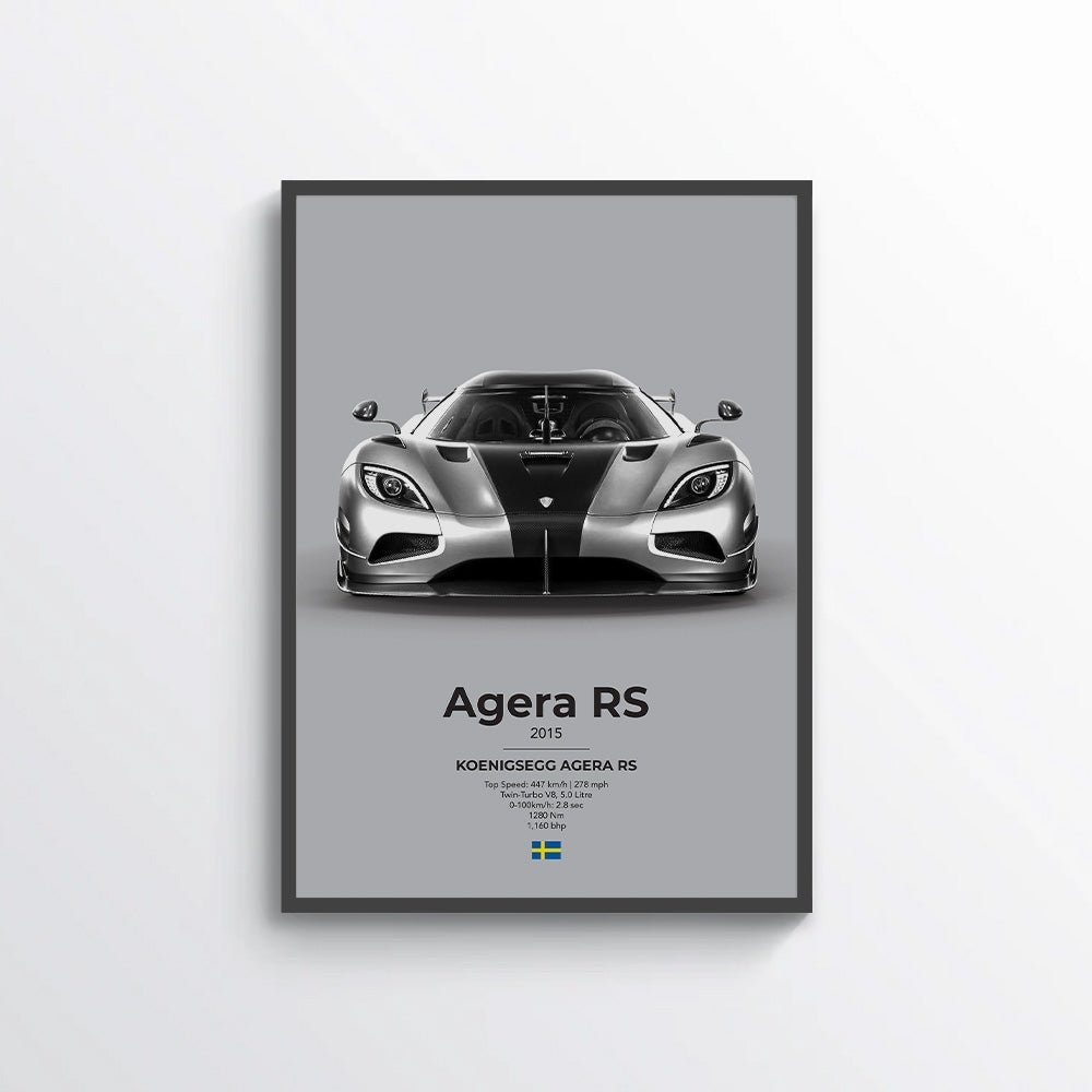 Koenigsegg Agera RS Poster - car - artistry