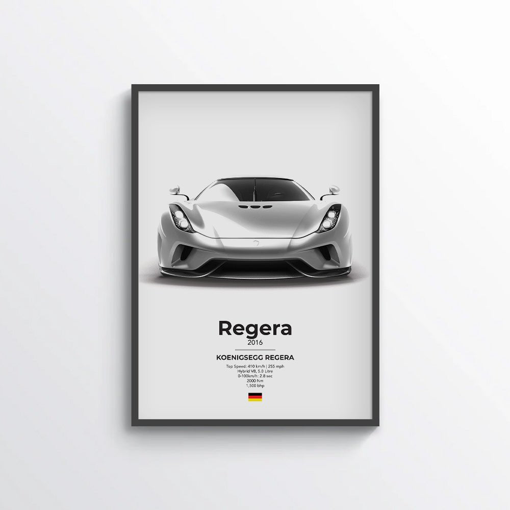Koenigsegg Regera Poster - car - artistry