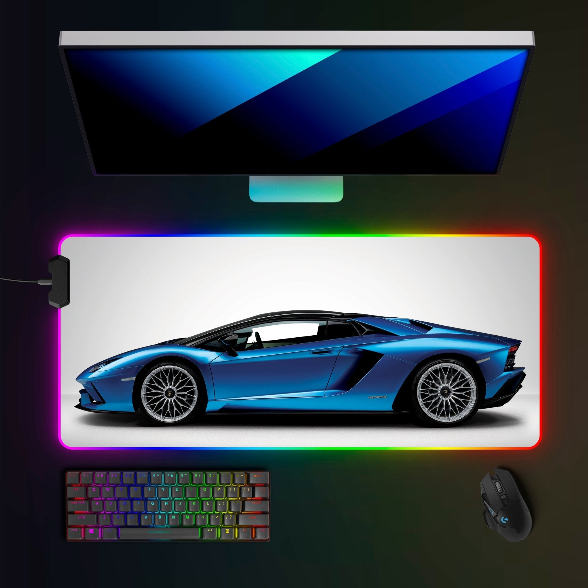 Lamborghini Aventador LP780 - 4 Ultimea RGB Mousepad - car - artistry