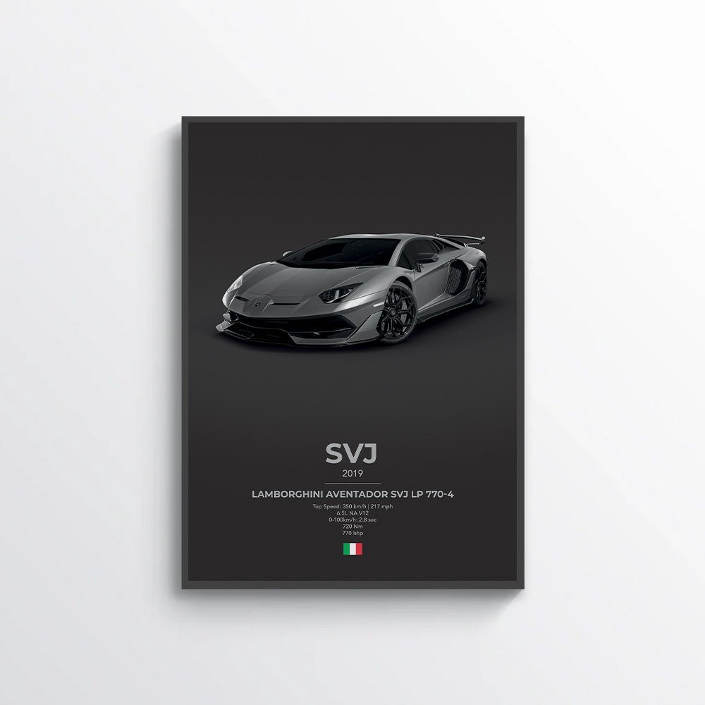 Lamborghini Aventador SVJ LP 770 - 4 Poster - car - artistry