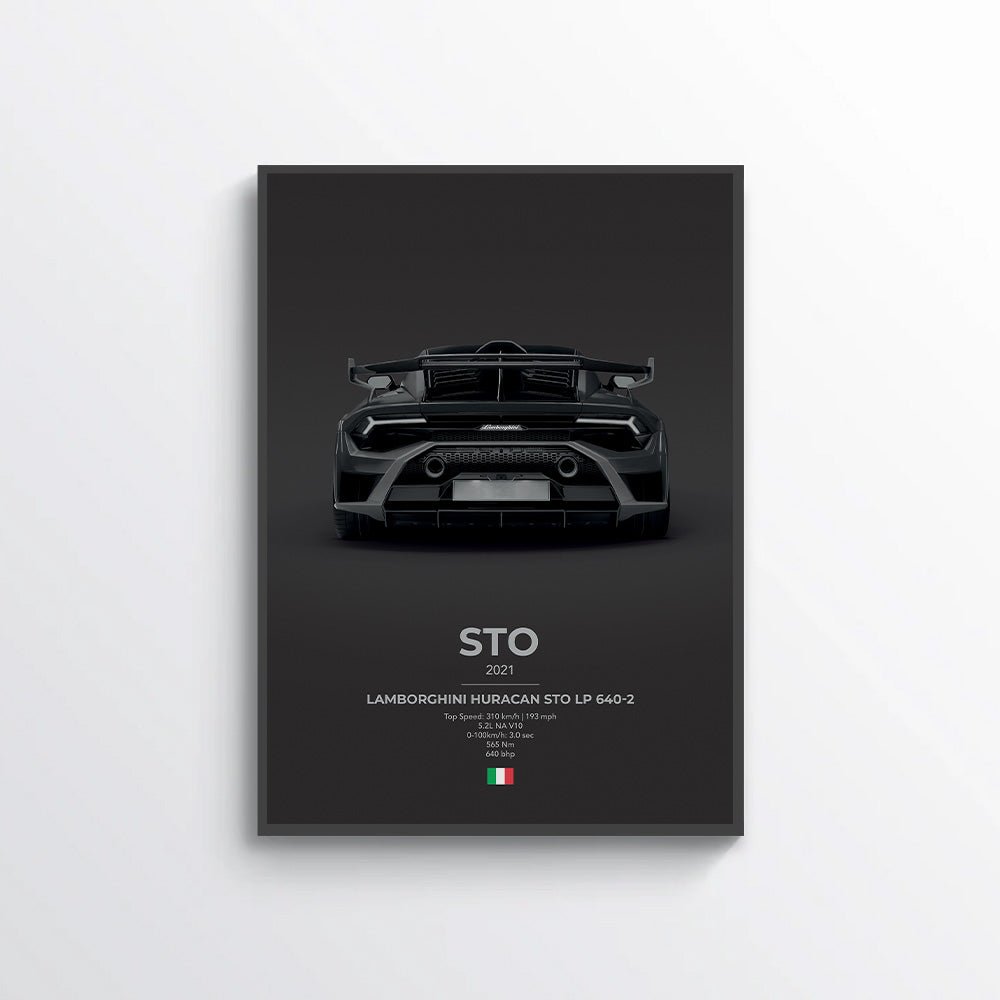 Lamborghini Huracan STO LP 640 - 2 Poster - car - artistry