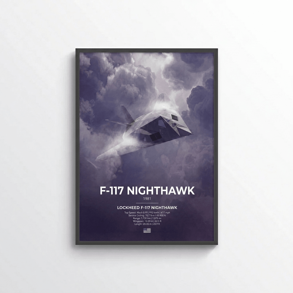 Lockheed Martin F - 117 Nighthawk Poster - car - artistry