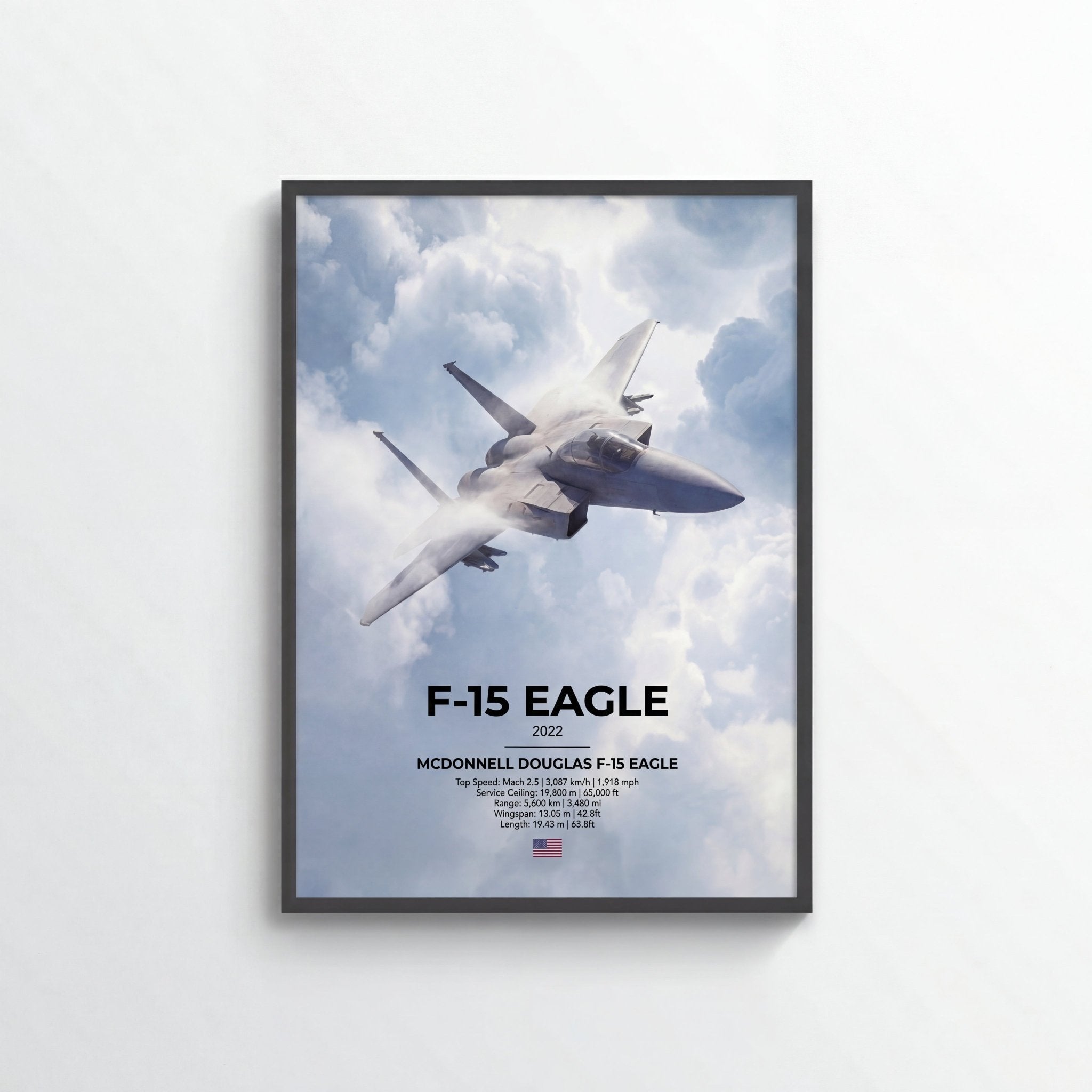 McDonnell Douglas F - 15 Eagle Poster - car - artistry