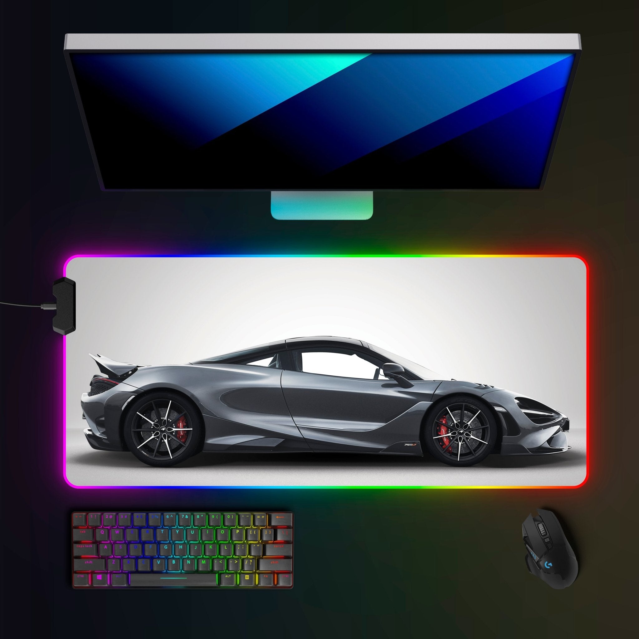 McLaren 765lt RGB Mousepad - car - artistry