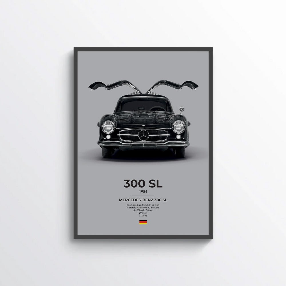 Mercedes 300SL Poster - car - artistry