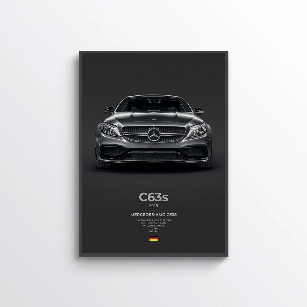 Mercedes AMG C63s Coupe Poster - car - artistry
