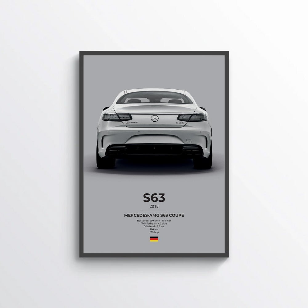 Mercedes AMG S63 Coupe Poster - car - artistry