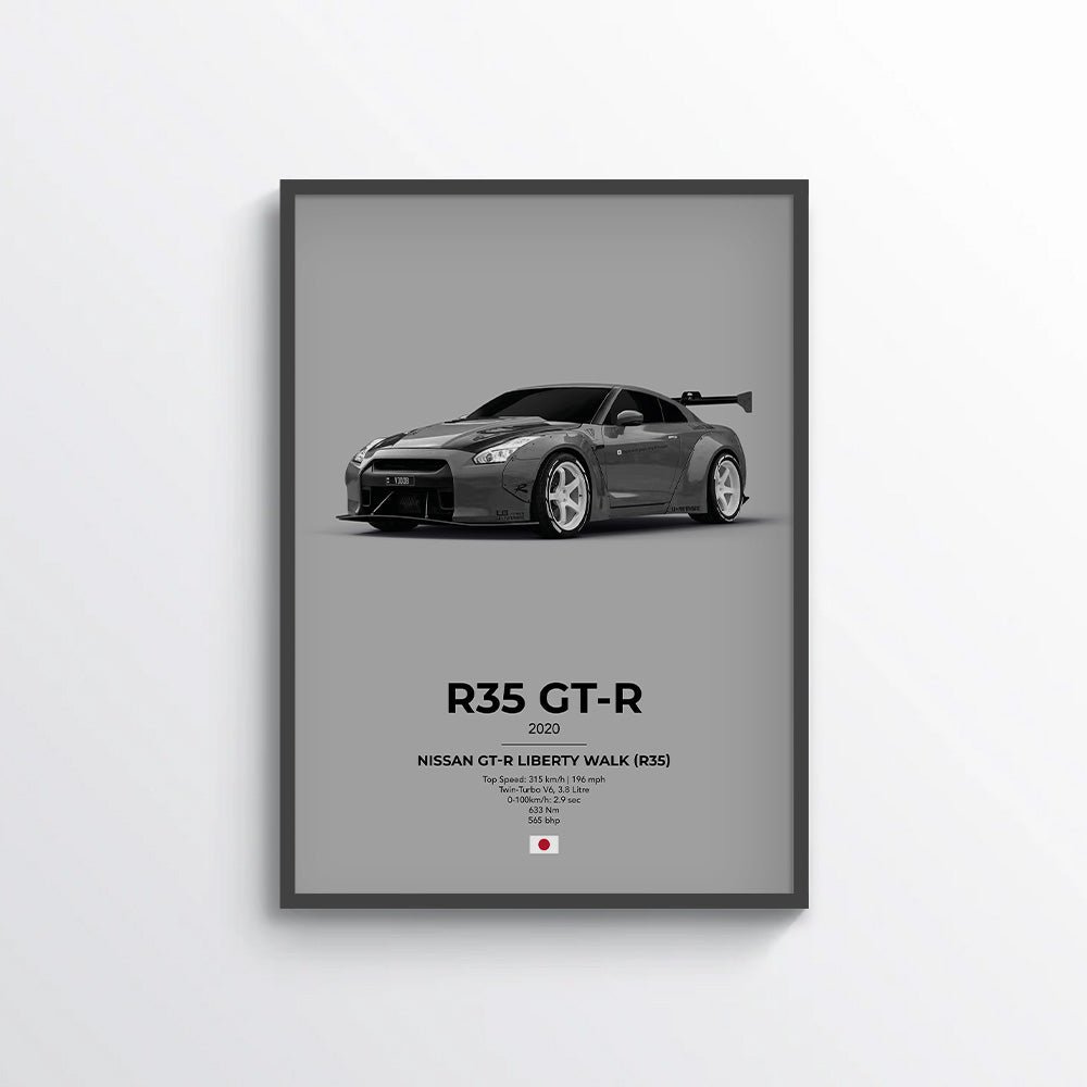 Nissan GT - R Liberty Walk (R35) Poster - car - artistry
