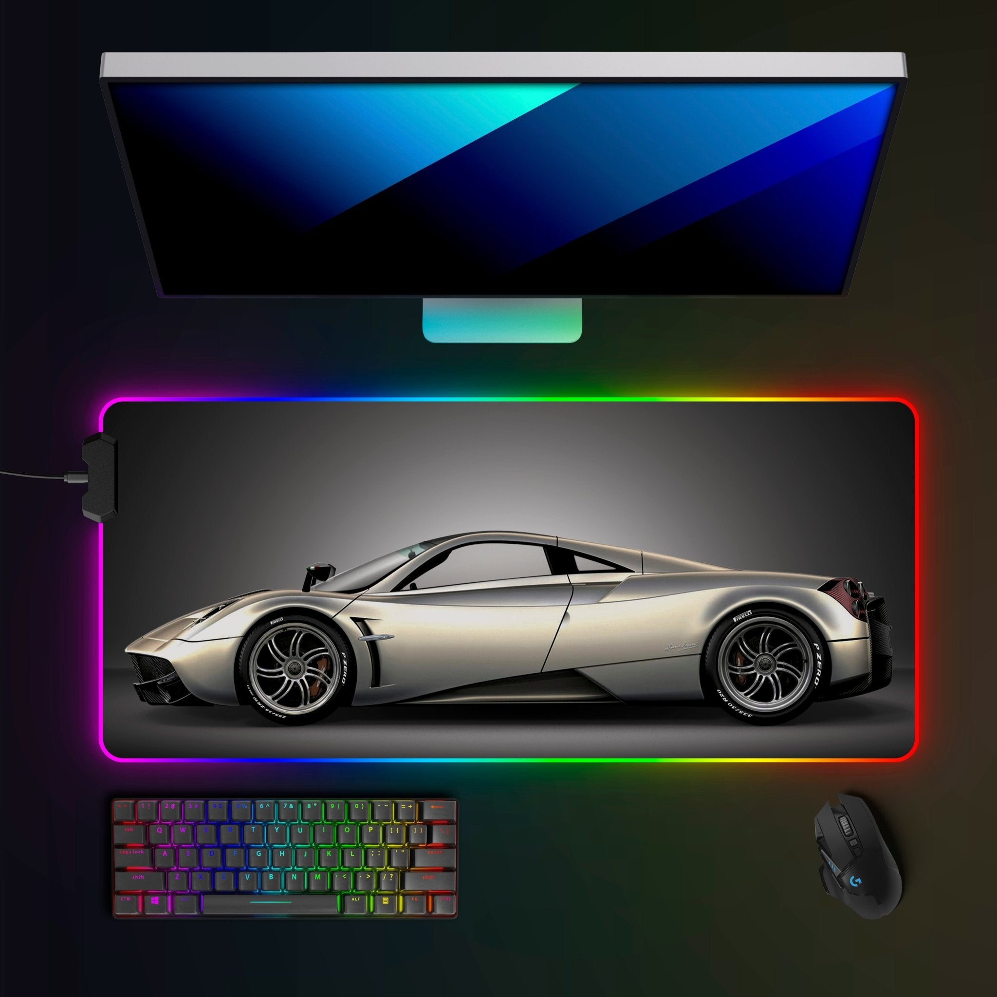Pagani Huayra RGB Mousepad - car - artistry