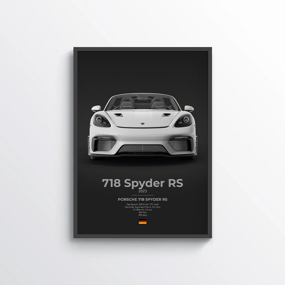 Porsche 718 Spyder RS Poster - car - artistry