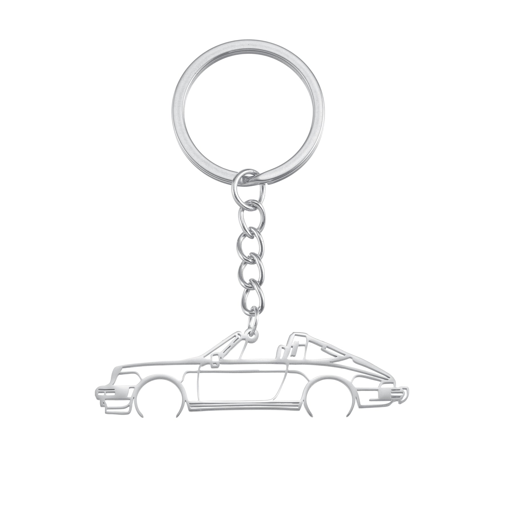 Porsche 911 Targa Keychain - car - artistry