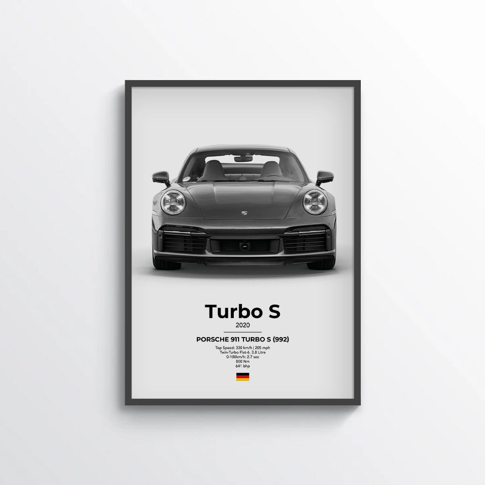 Porsche 911 Turbo S (992) Poster - car - artistry