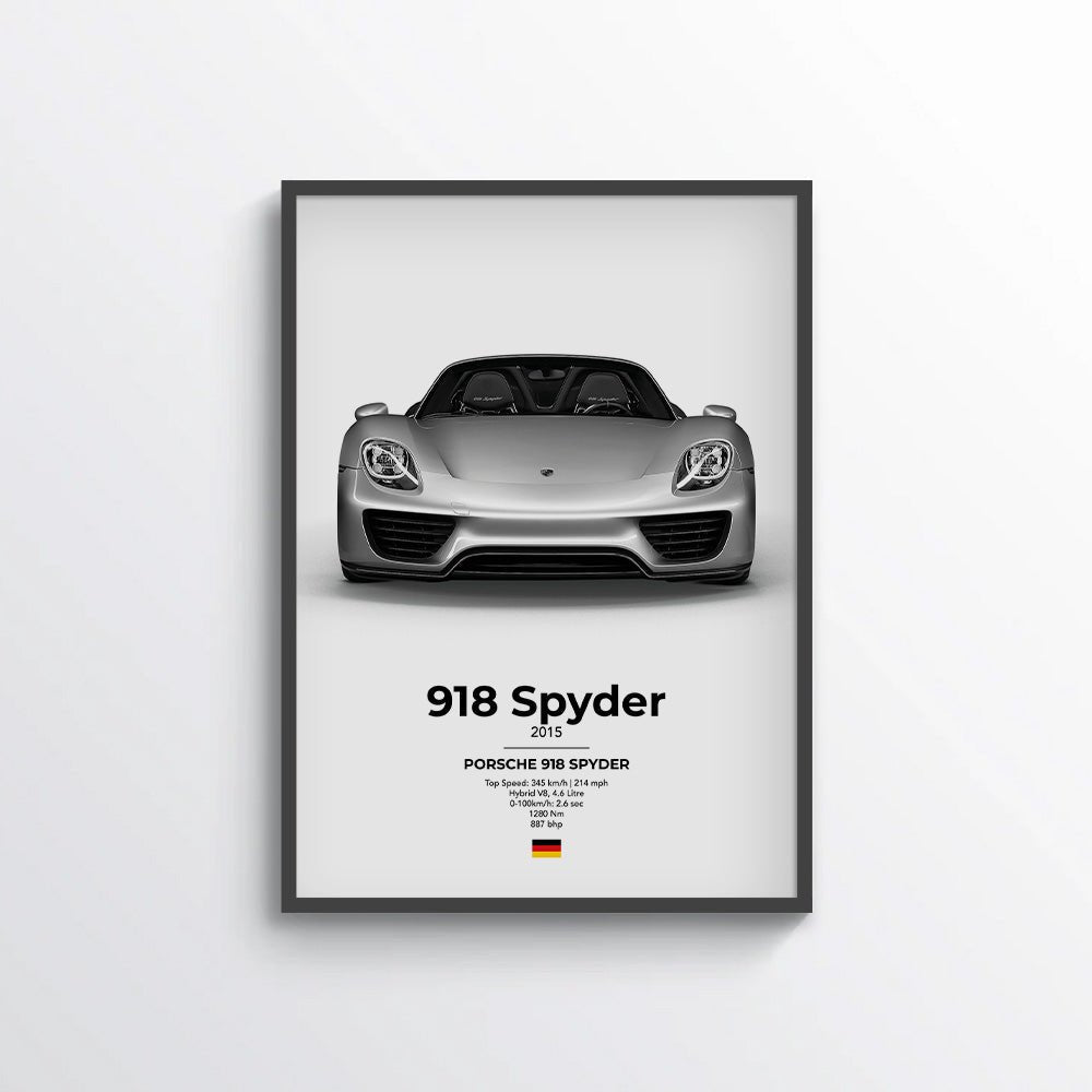 Porsche 918 Spyder Poster - car - artistry