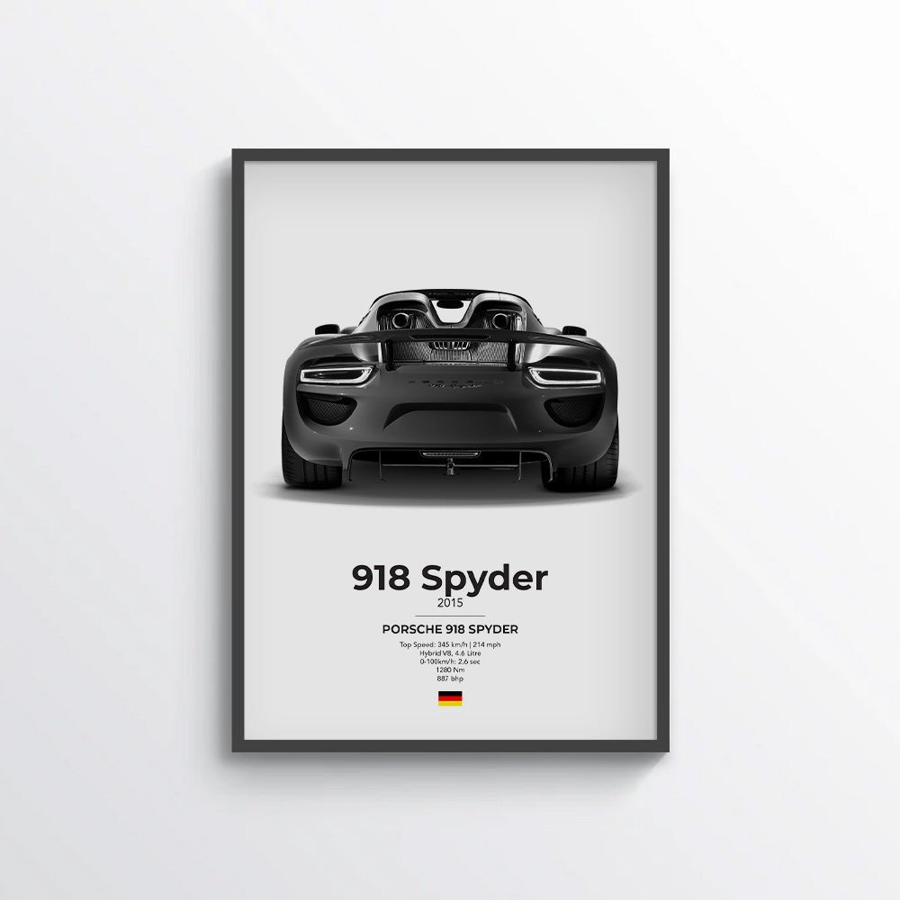 Porsche 918 Spyder Poster - car - artistry