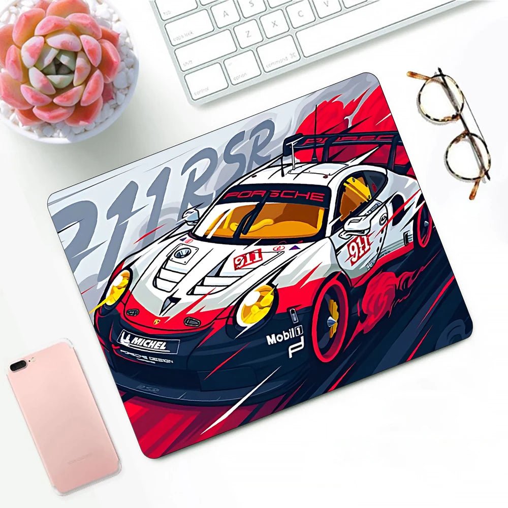 Racer's Edition Small Mousepads - car - artistry
