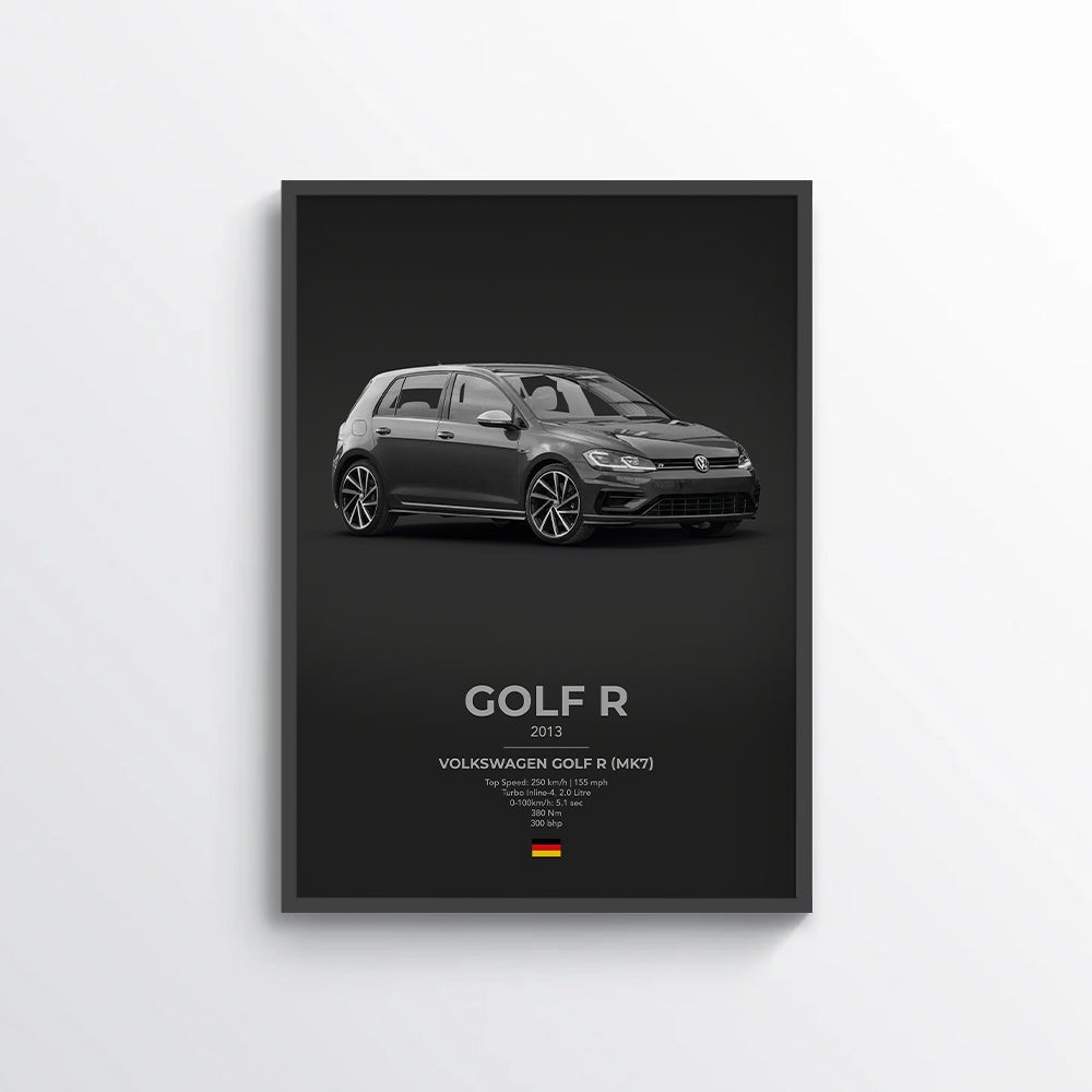 VW Golf R Mk7 Poster - car - artistry