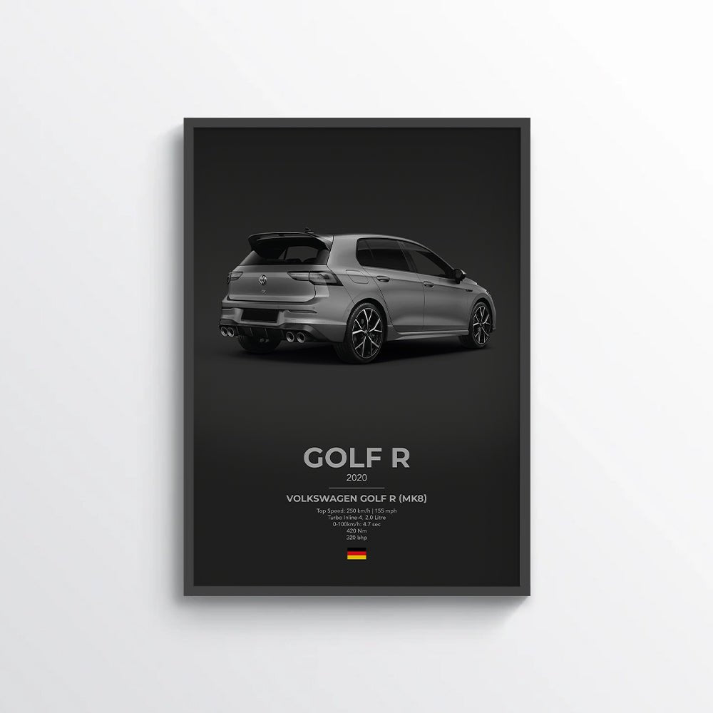 VW Golf R Mk8 Poster - car - artistry